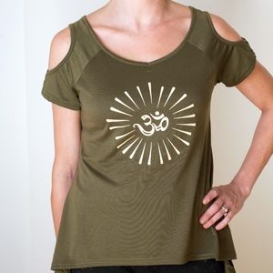 Om New Cold Shoulder T Shirt